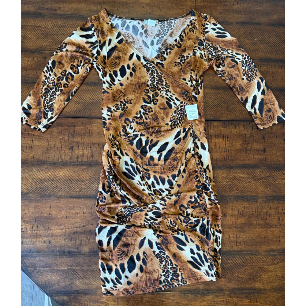 Evolution Animal Print Dress  - Body Con - Size Large